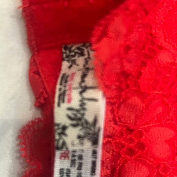 Free People Red Lace Bralette - Picture 4 of 6